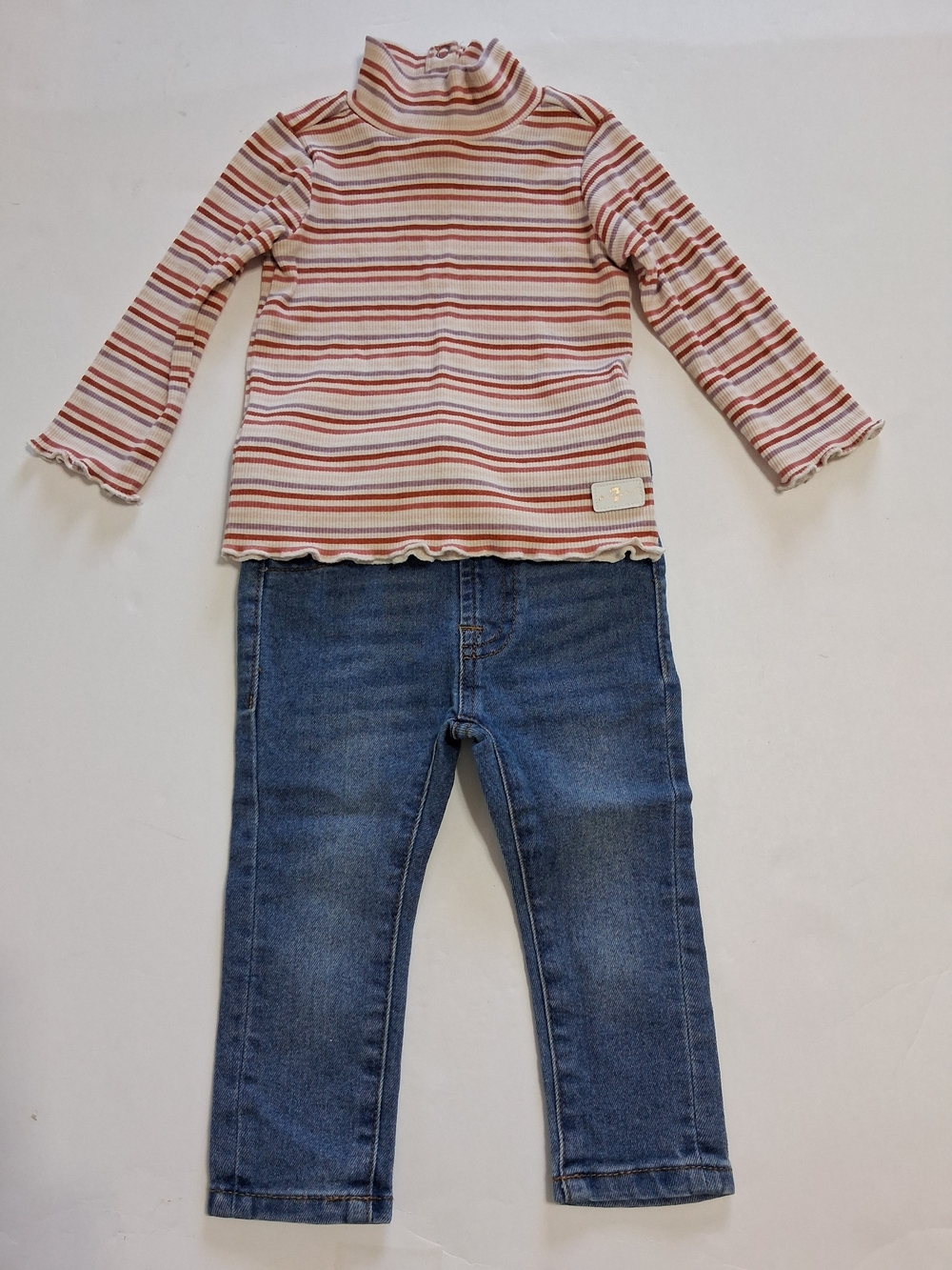 7 For All Mankind Baby Ribbed Turtleneck And Jeans 12M